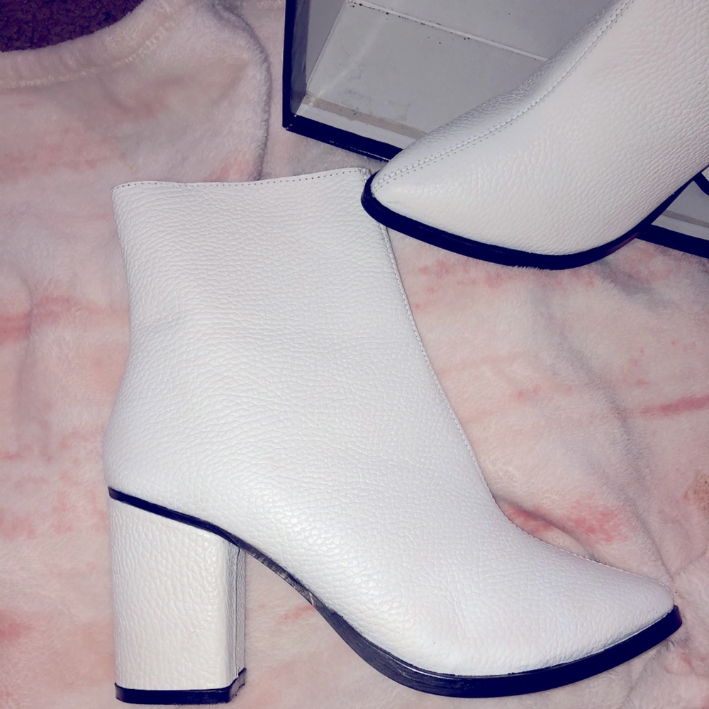 Nasty Gal white boots